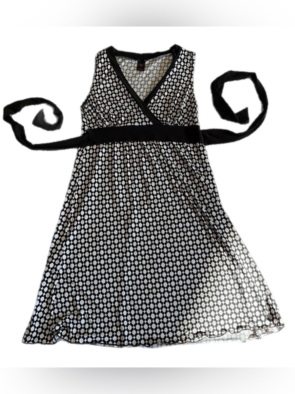 vintage geometric print dress